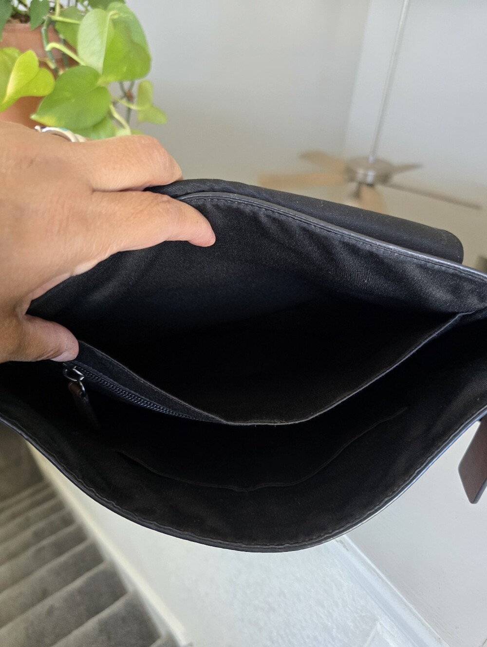 Coach Houston Map Leather Messenger Bag - Picture 15 of 16